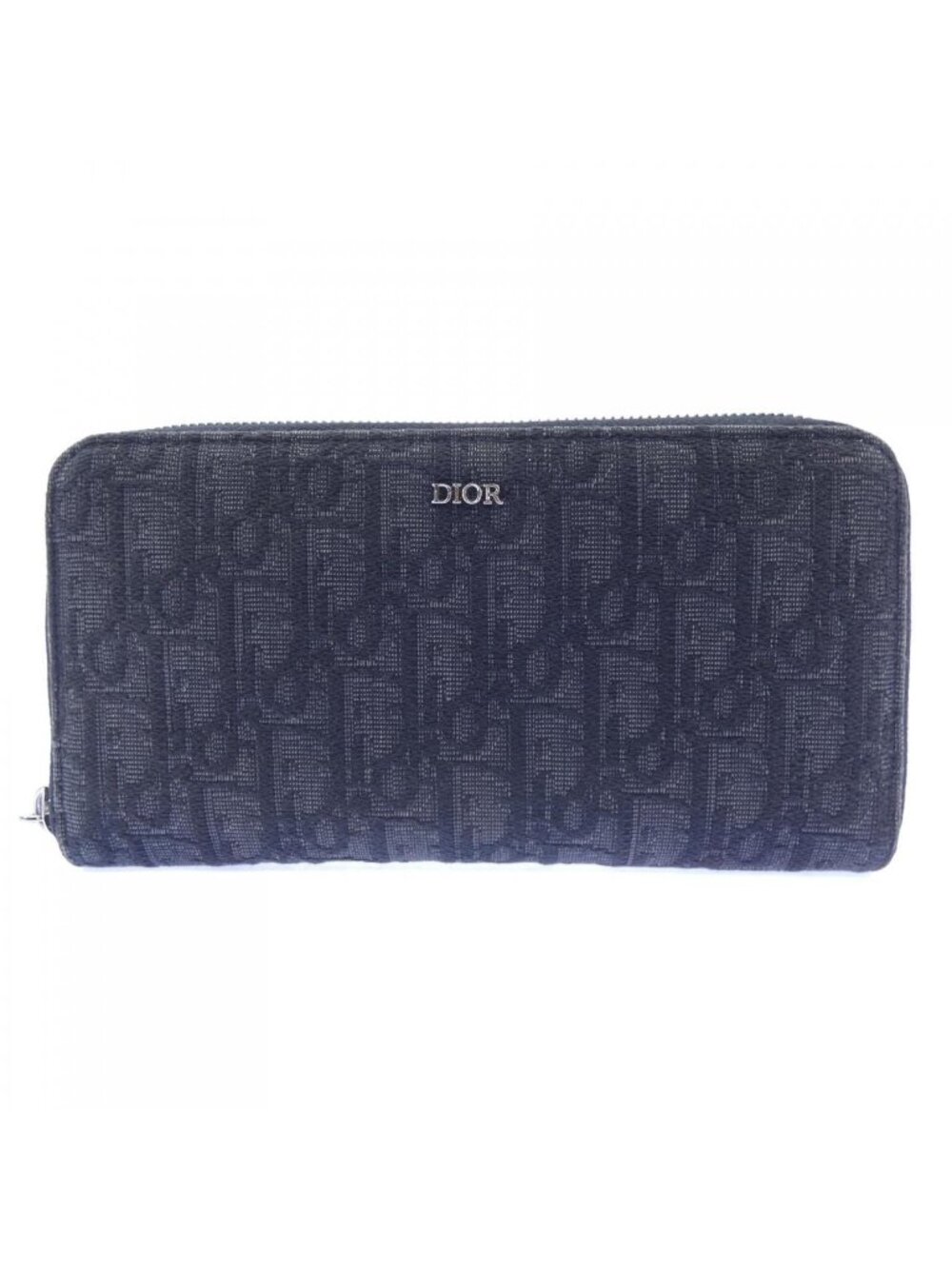Dior Oblique Jacquard Long Zip Wallet - Picture 1 of 5
